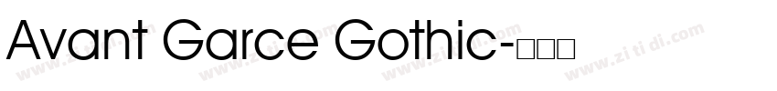 Avant Garce Gothic字体转换